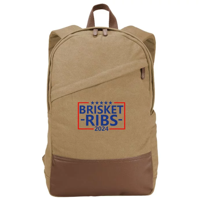 Funny Brisket Ribs Brisket Ribs 2024 Cotton Canvas Backpack