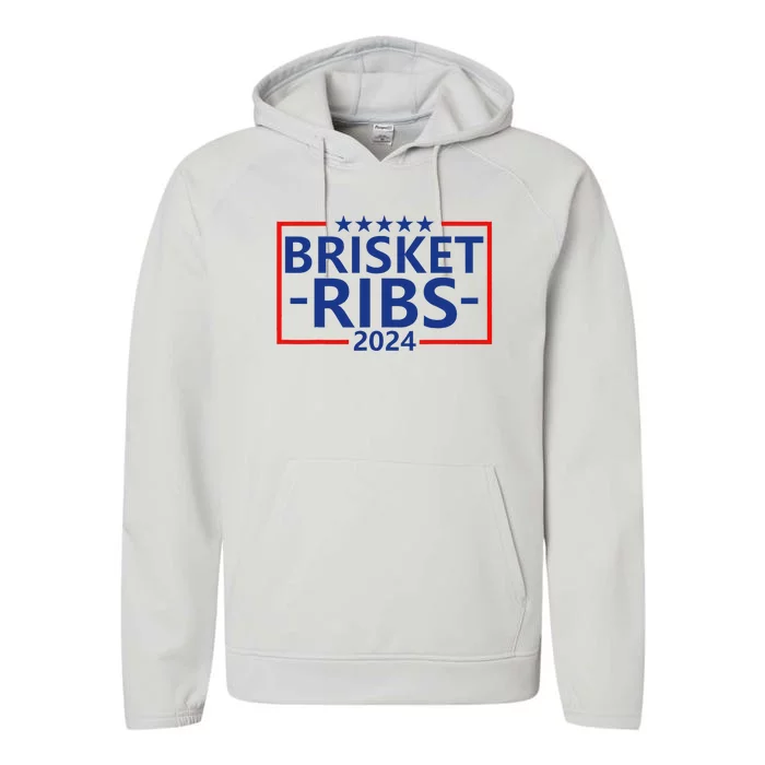 Funny Brisket Ribs Brisket Ribs 2024 Performance Fleece Hoodie