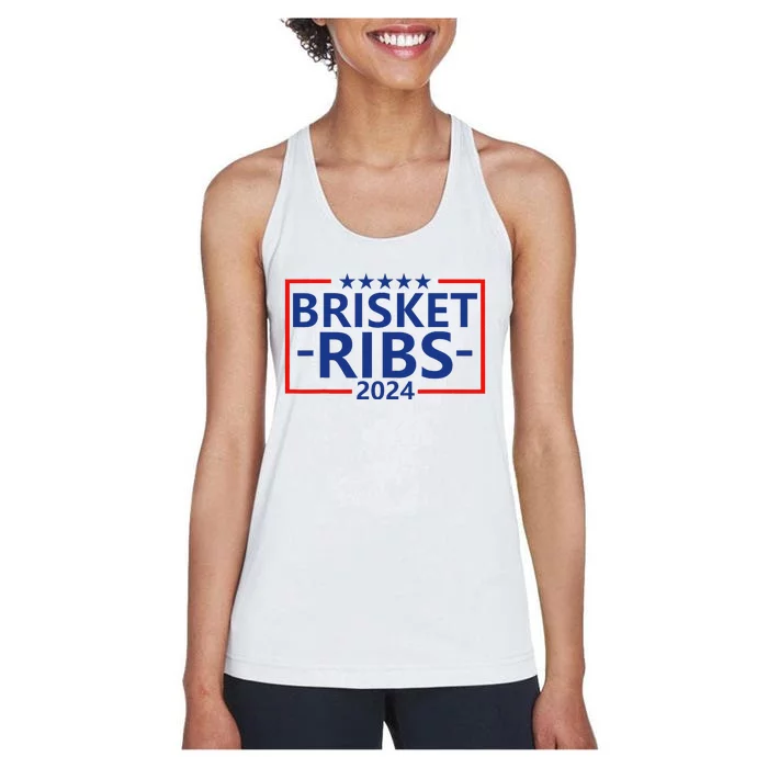 Funny Brisket Ribs Brisket Ribs 2024 Women's Racerback Tank