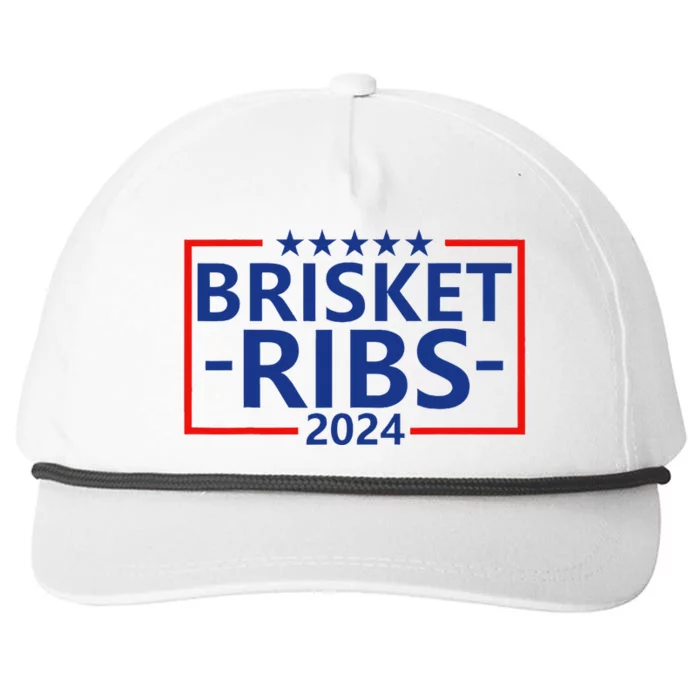 Funny Brisket Ribs Brisket Ribs 2024 Snapback Five-Panel Rope Hat