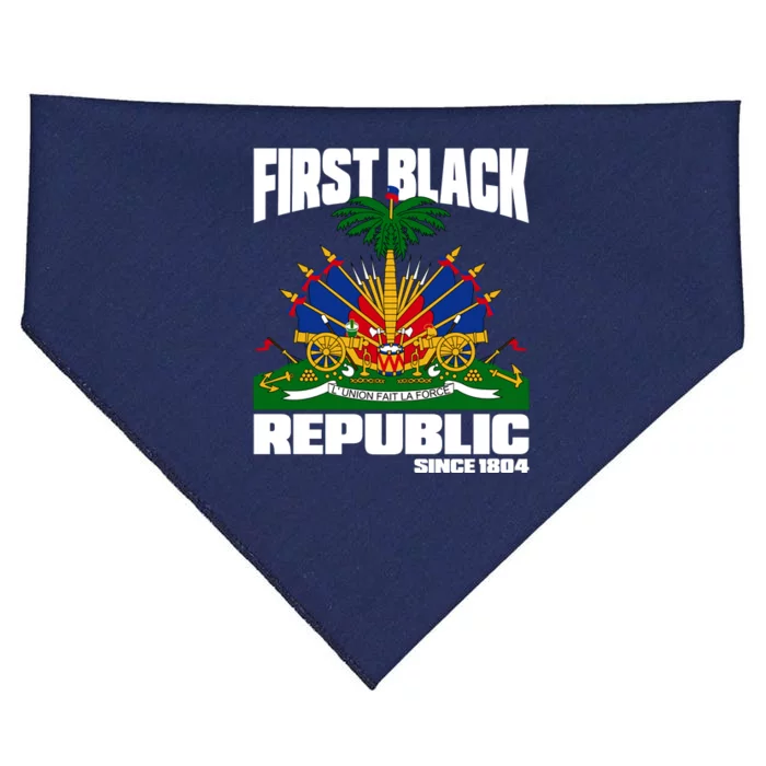 First Black Republic Since 1804 Haiti Haitian Independence USA-Made Doggie Bandana