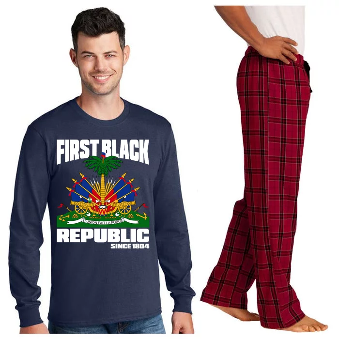 First Black Republic Since 1804 Haiti Haitian Independence Long Sleeve Pajama Set