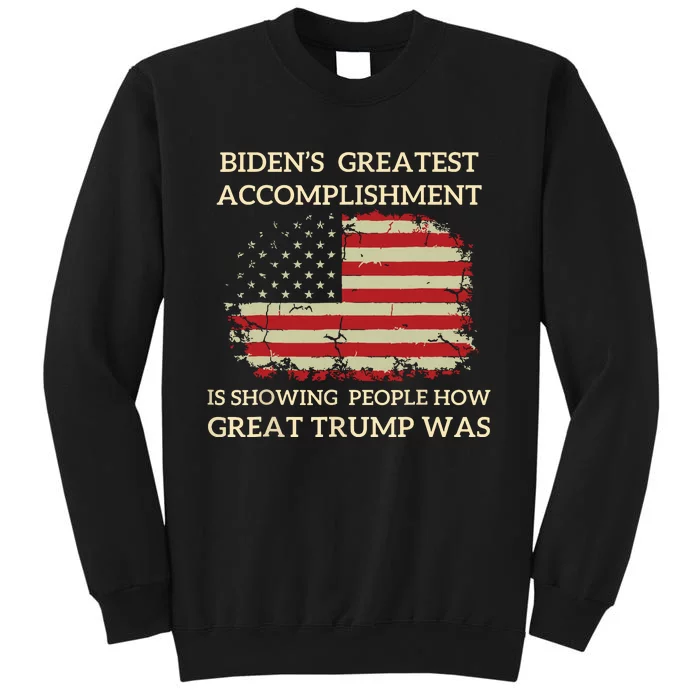 Funny Biden Retro Bidens Greatest Accomplishment Sweatshirt