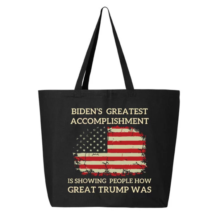 Funny Biden Retro Bidens Greatest Accomplishment 25L Jumbo Tote