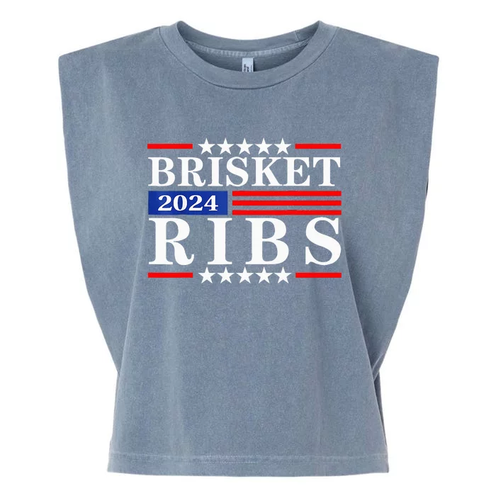 Funny Brisket Ribs Brisket Ribs 2024 Garment-Dyed Women's Muscle Tee