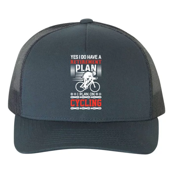 Funny Bicycle Retirement Plan Cycling Yupoong Adult 5-Panel Trucker Hat