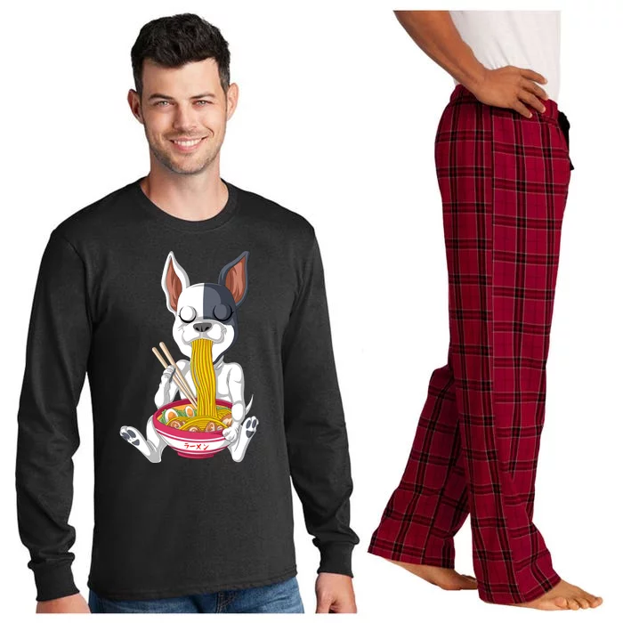 French Bulldog Ramen Long Sleeve Pajama Set