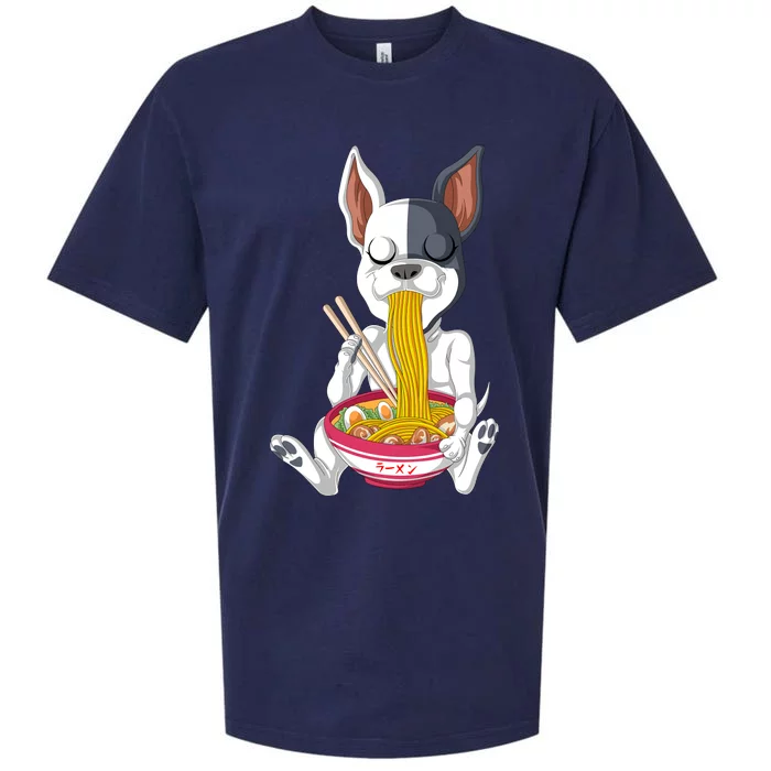 French Bulldog Ramen Sueded Cloud Jersey T-Shirt