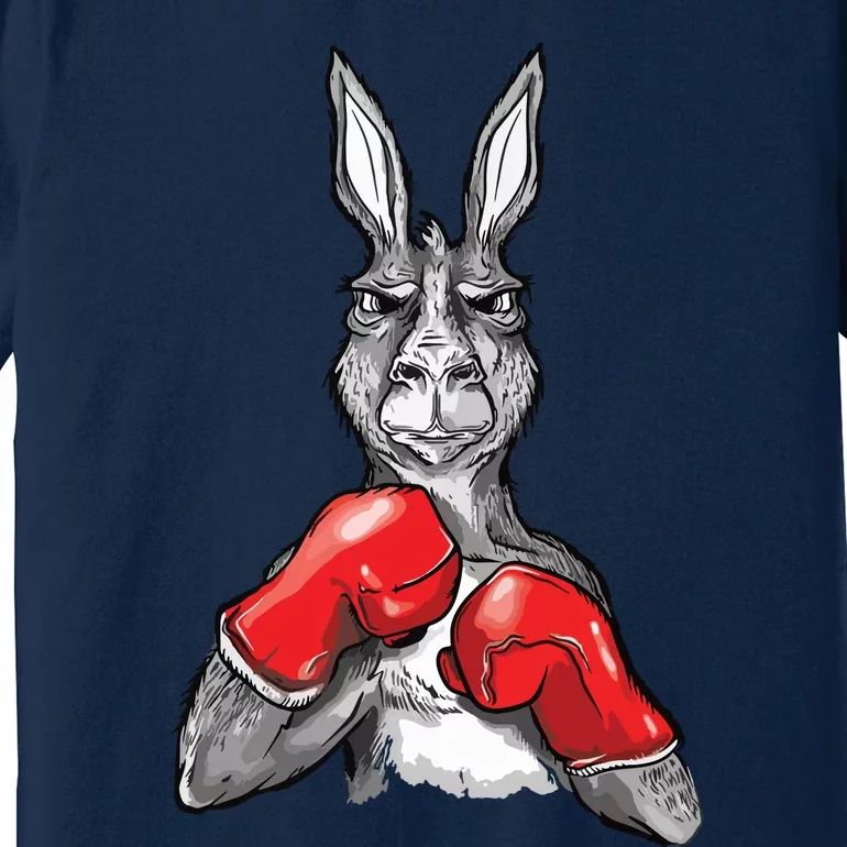 Funny Boxing Roger Humor Sport Kangaroo Premium T-Shirt