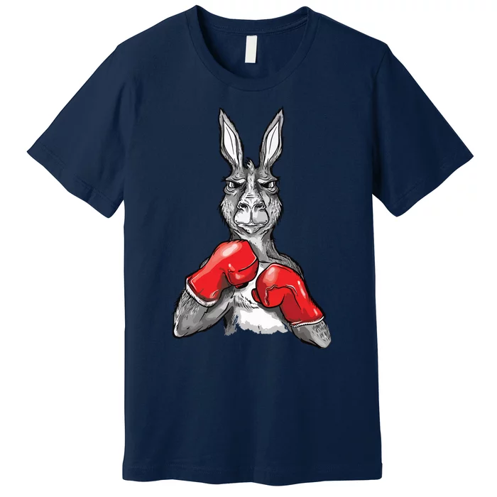 Funny Boxing Roger Humor Sport Kangaroo Premium T-Shirt