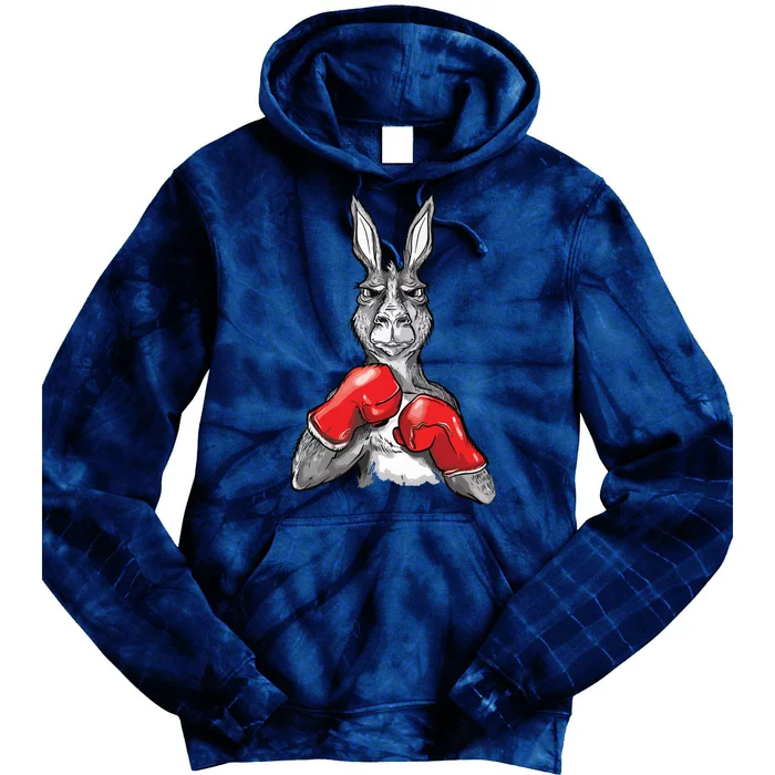 Funny Boxing Roger Humor Sport Kangaroo Tie Dye Hoodie