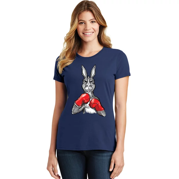 Funny Boxing Roger Humor Sport Kangaroo Women's T-Shirt