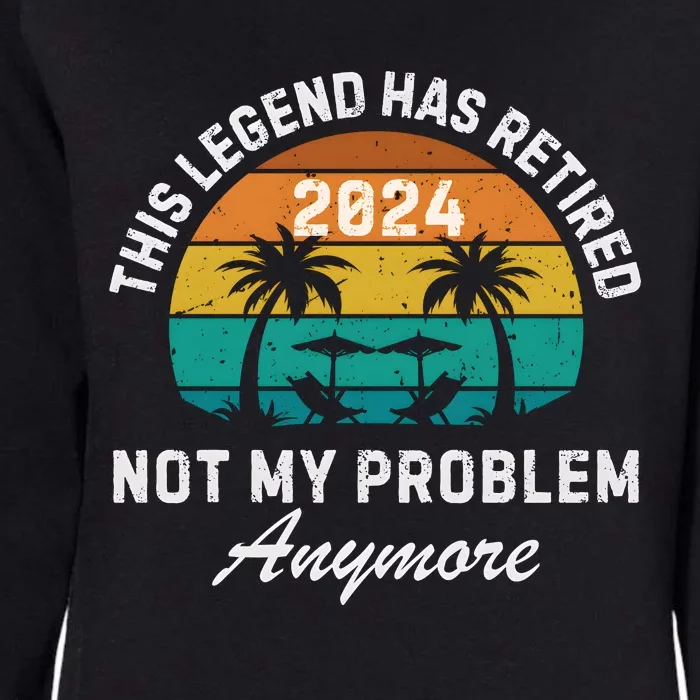 Funny Beach Retirement Party Legend Has Retired Womens California Wash Sweatshirt