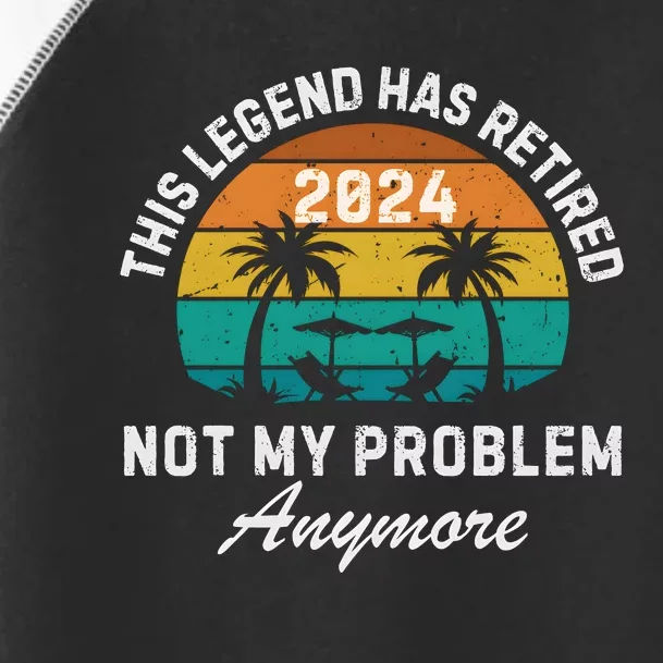 Funny Beach Retirement Party Legend Has Retired Toddler Fine Jersey T-Shirt