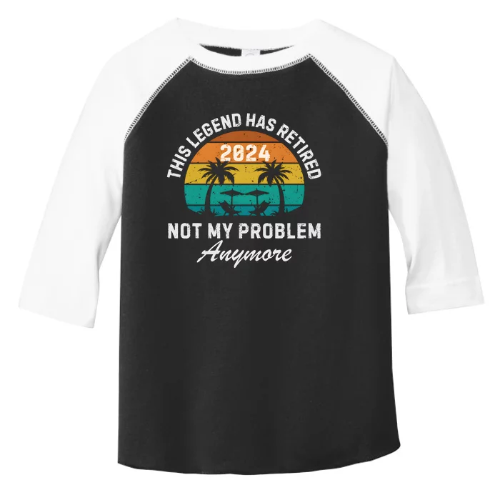 Funny Beach Retirement Party Legend Has Retired Toddler Fine Jersey T-Shirt