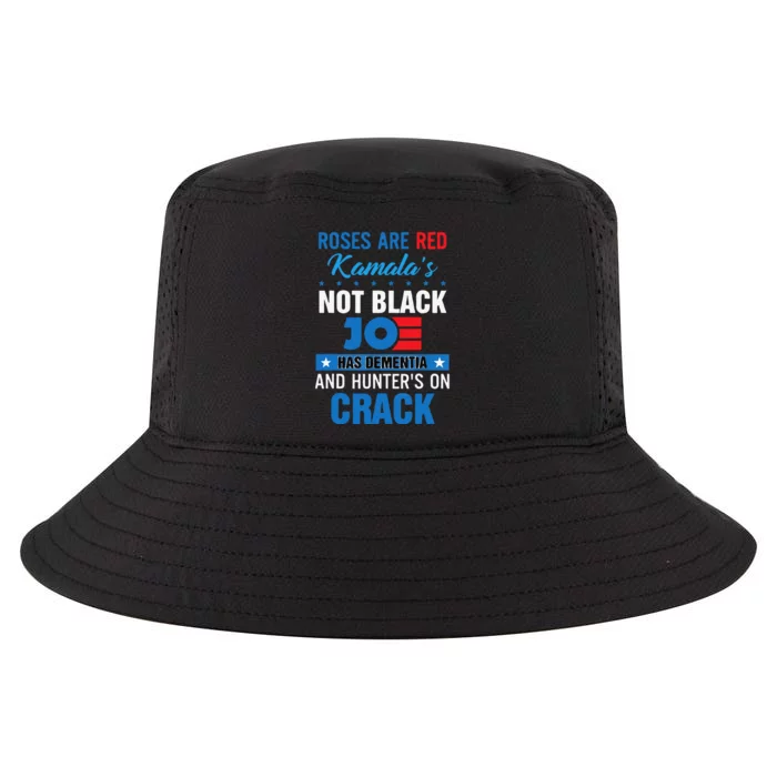 Funny Biden Roses Are Red Kamala Not Black Joe Cool Comfort Performance Bucket Hat