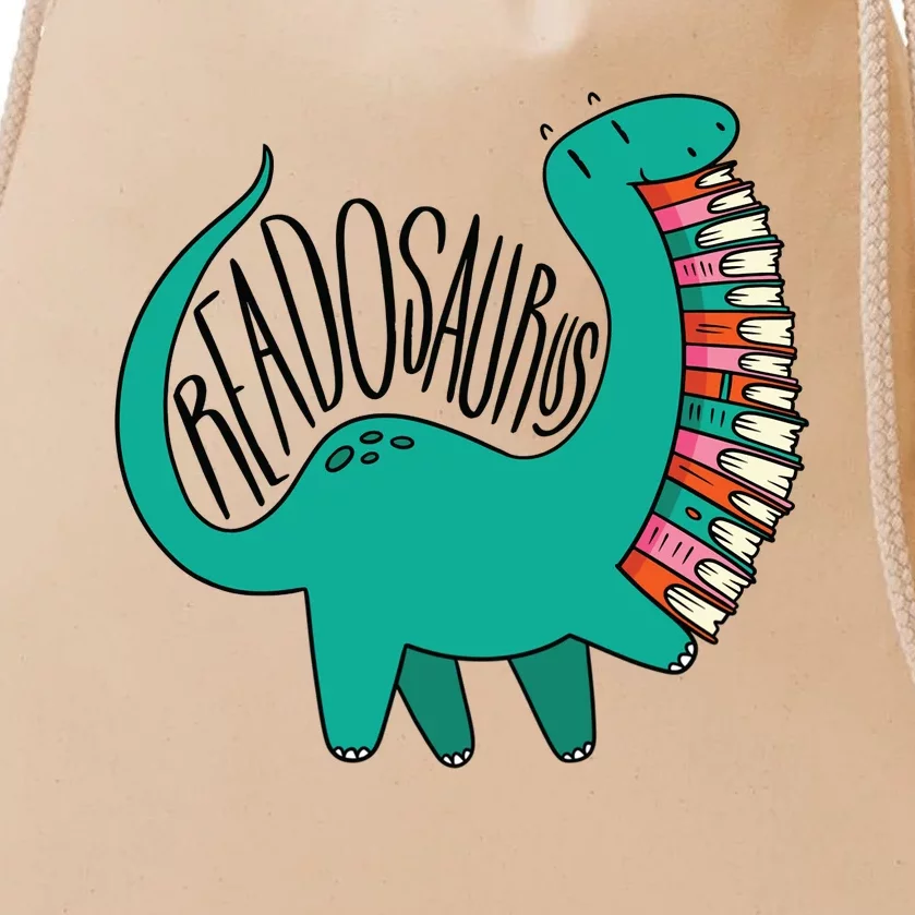 Funny Book Readosaurus Dinosaur Books Library Reading Lovers Drawstring Bag