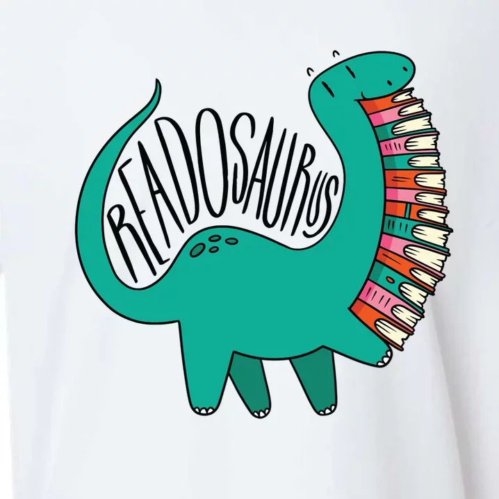 Funny Book Readosaurus Dinosaur Books Library Reading Lovers Sueded Cloud Jersey T-Shirt