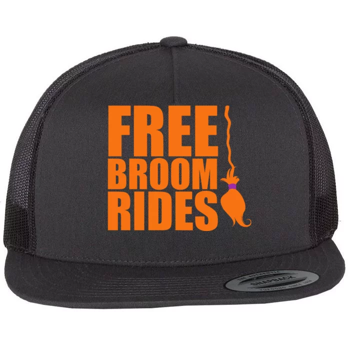 Free Broom Rides Flat Bill Trucker Hat