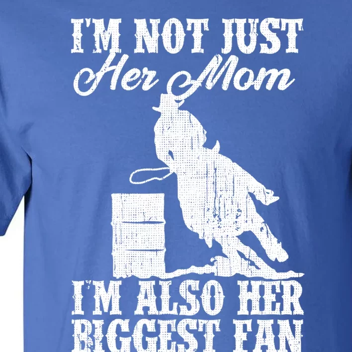 Funny Barrel Racing Gift Horse Riding Moms Cow Gift Tall T-Shirt