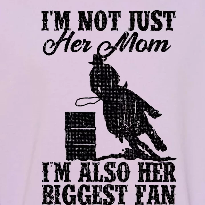 Funny Barrel Racing Gift Horse Riding Moms Cow Gift Garment-Dyed Sweatshirt