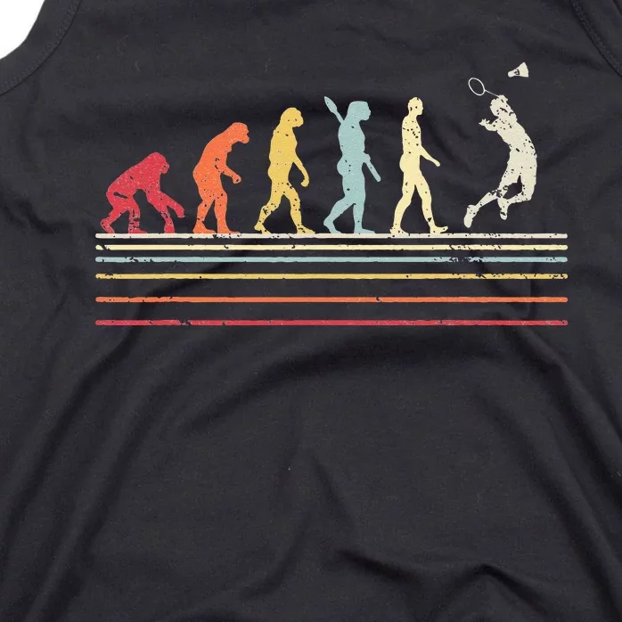 Funny Badminton . Retro Style Tank Top