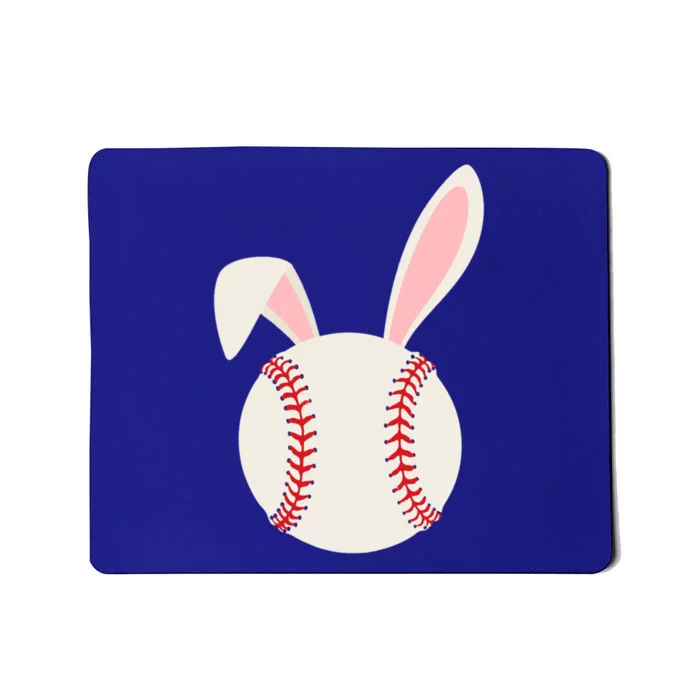 Funny Bunny Rabbit Baseball Lover Idea Easter Day Costume Gift Mousepad