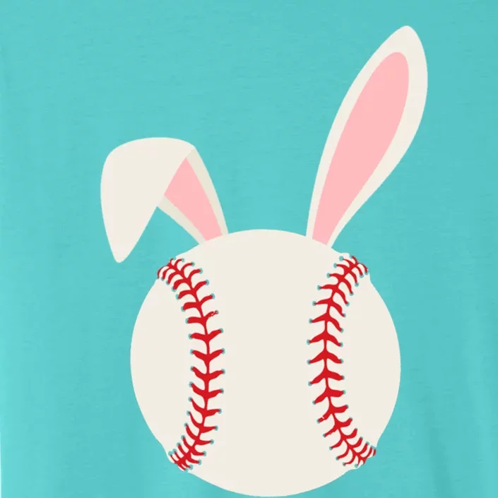 Funny Bunny Rabbit Baseball Lover Idea Easter Day Costume Gift ChromaSoft Performance T-Shirt