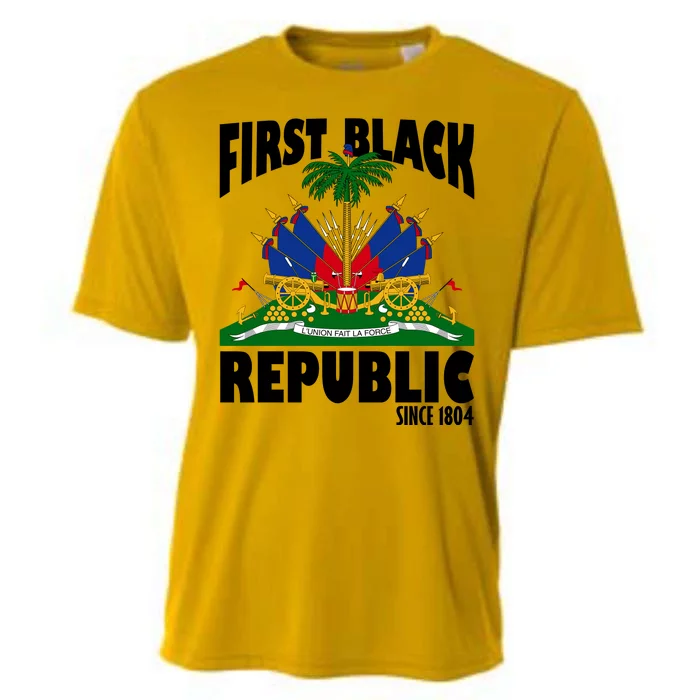 First Black Republic Since 1804 Haiti Heritage Cooling Performance Crew T-Shirt