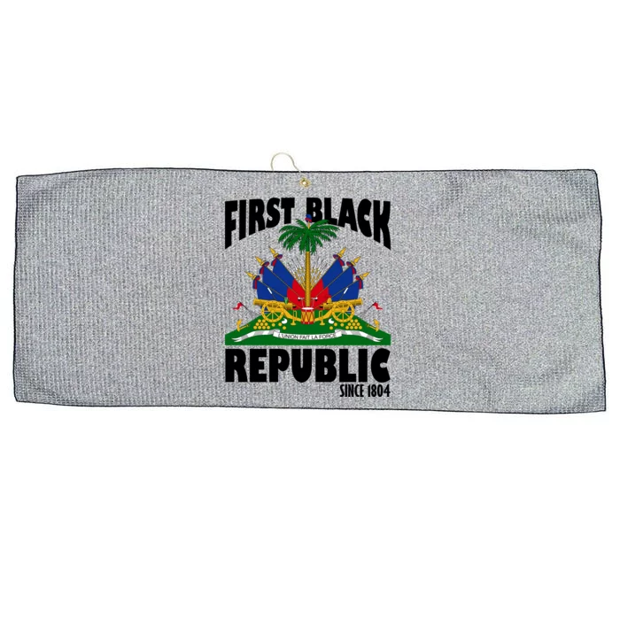 First Black Republic Since 1804 Haiti Heritage Large Microfiber Waffle Golf Towel