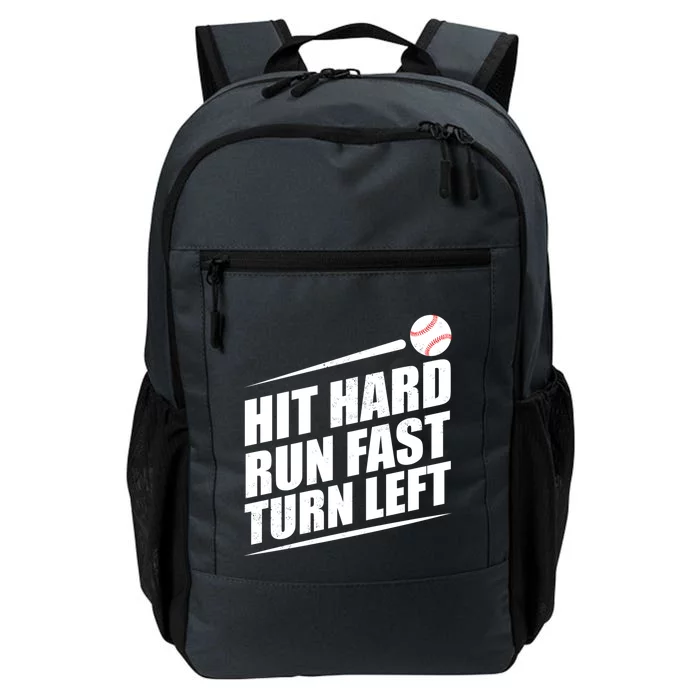 Funny Baseball Run Hit Fast Left Hard Turn Gift Daily Commute Backpack