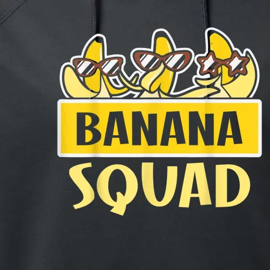 Funny BANANA SQUAD That’s Bananas Halloween Costume Performance Fleece Hoodie