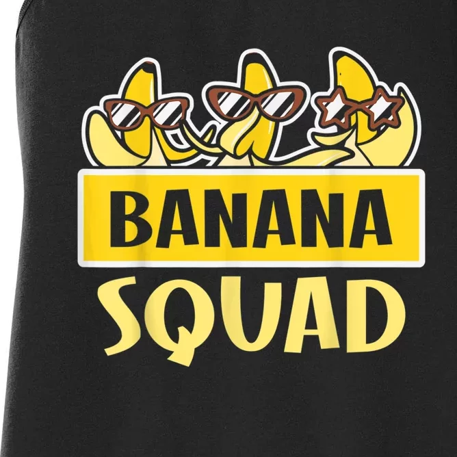 Funny BANANA SQUAD That’s Bananas Halloween Costume Women's Racerback Tank