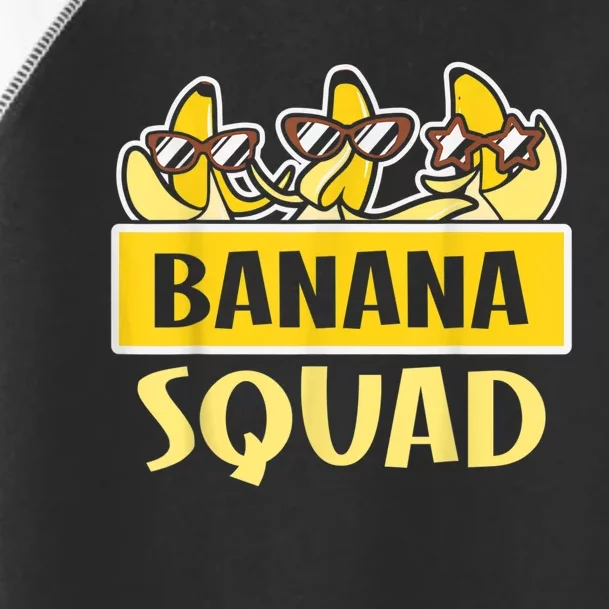 Funny BANANA SQUAD That’s Bananas Halloween Costume Toddler Fine Jersey T-Shirt