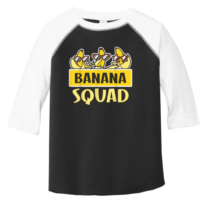 Funny BANANA SQUAD That’s Bananas Halloween Costume Toddler Fine Jersey T-Shirt