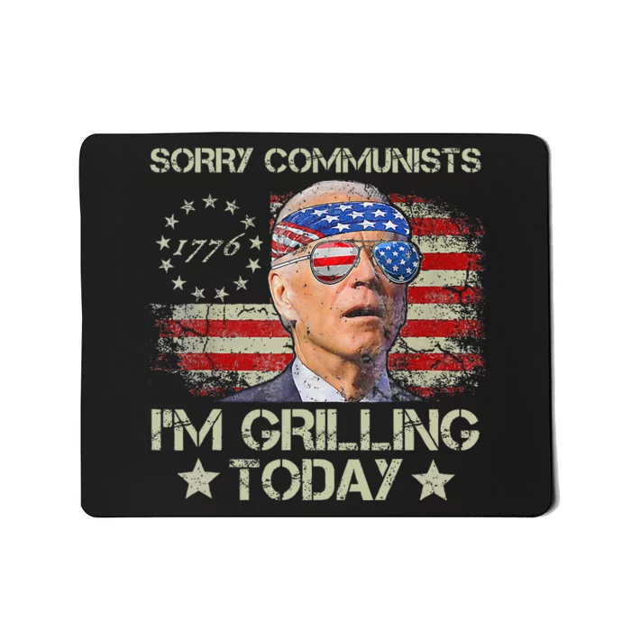 Funny Biden Sorry Communists IM Grilling Today Mousepad