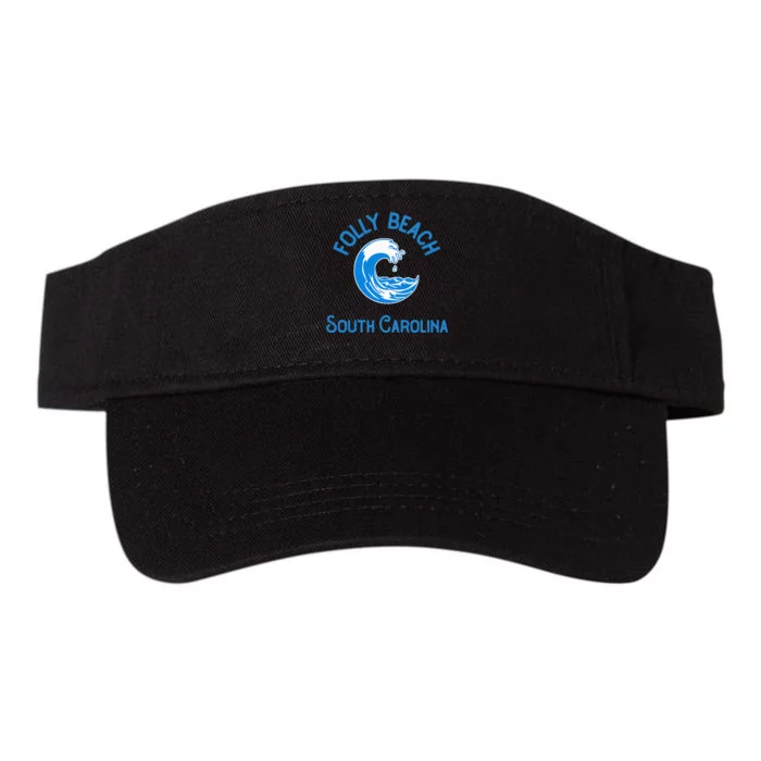 Folly Beach South Carolina Valucap Bio-Washed Visor