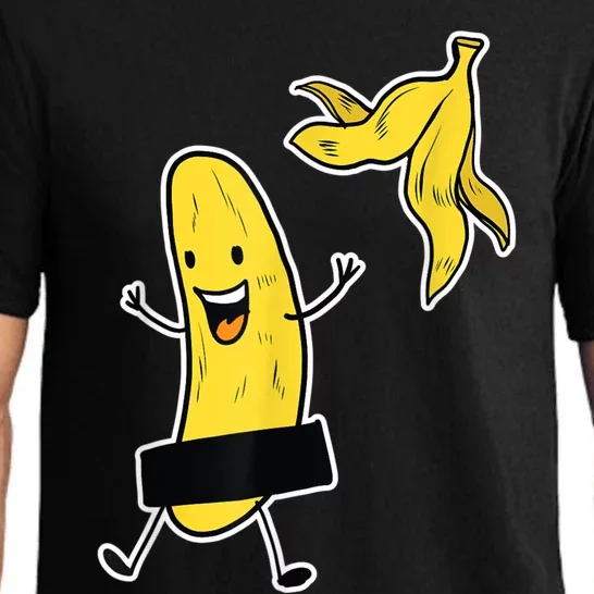 Funny Banana Striptease Cartoon Party Sweet Fun Outfit Pajama Set