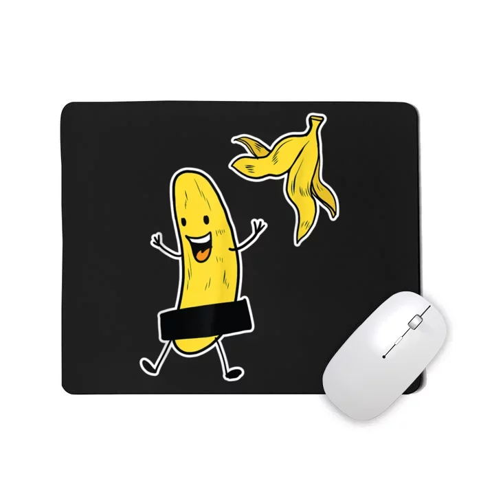 Funny Banana Striptease Cartoon Party Sweet Fun Outfit Mousepad