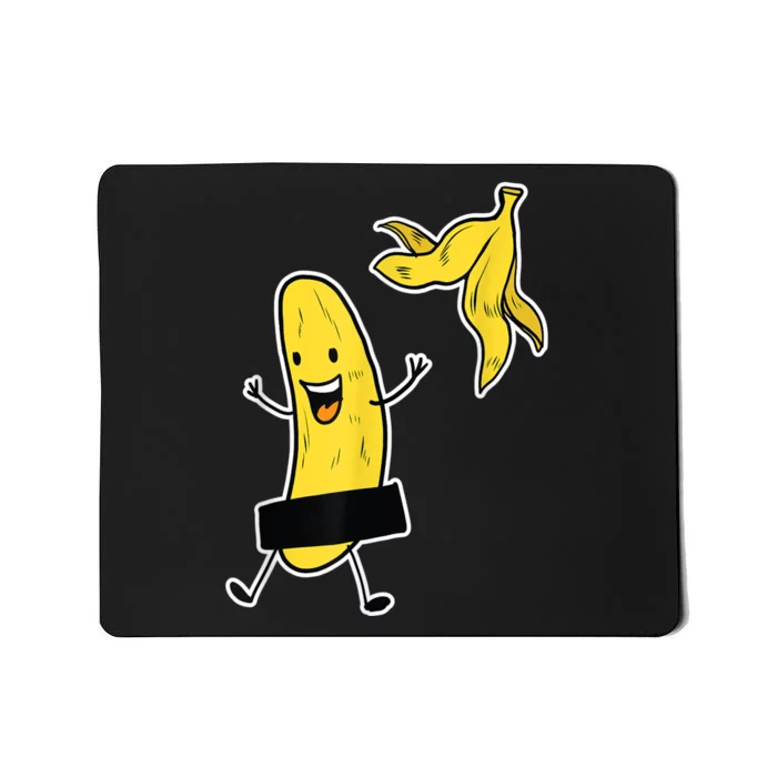 Funny Banana Striptease Cartoon Party Sweet Fun Outfit Mousepad