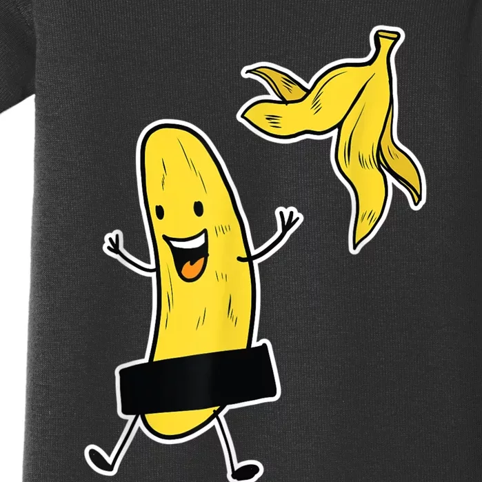 Funny Banana Striptease Cartoon Party Sweet Fun Outfit Baby Bodysuit