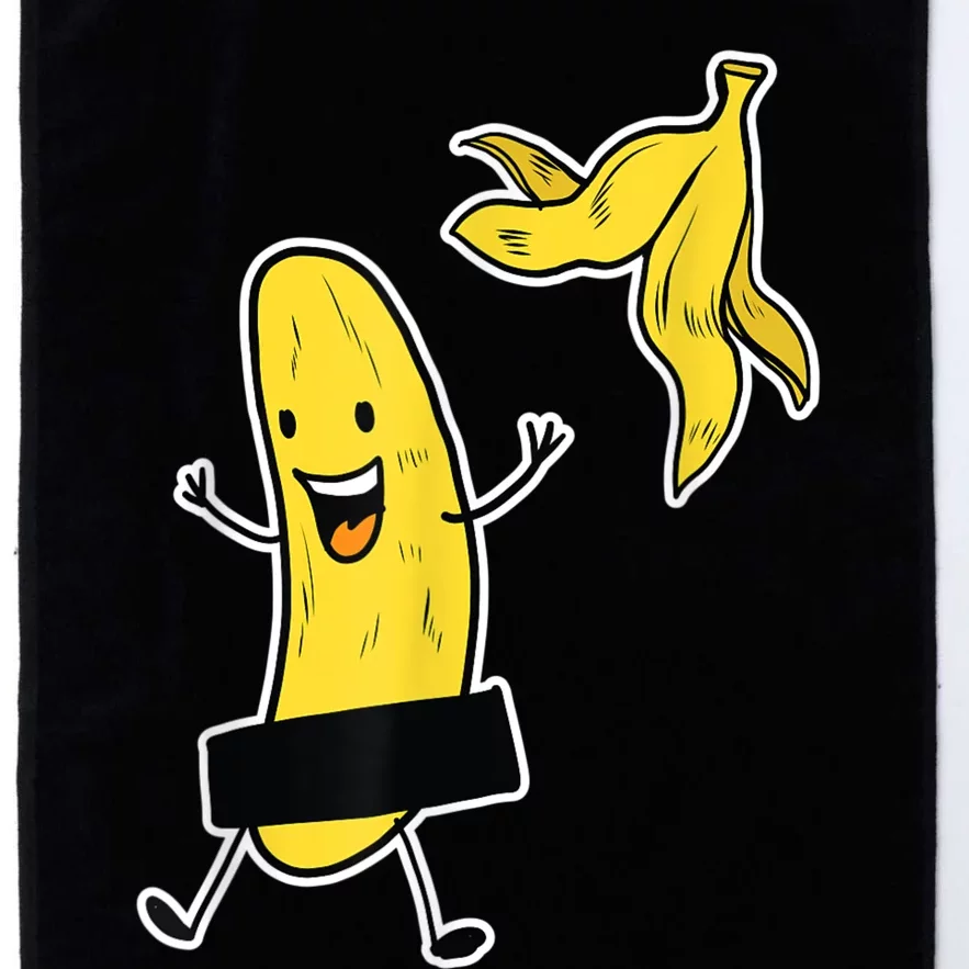 Funny Banana Striptease Cartoon Party Sweet Fun Outfit Platinum Collection Golf Towel