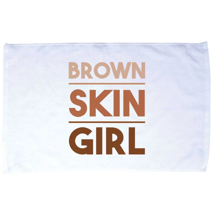 Funny Brown Skin Girl Gift Melanin Queen Juneteenth Microfiber Hand Towel