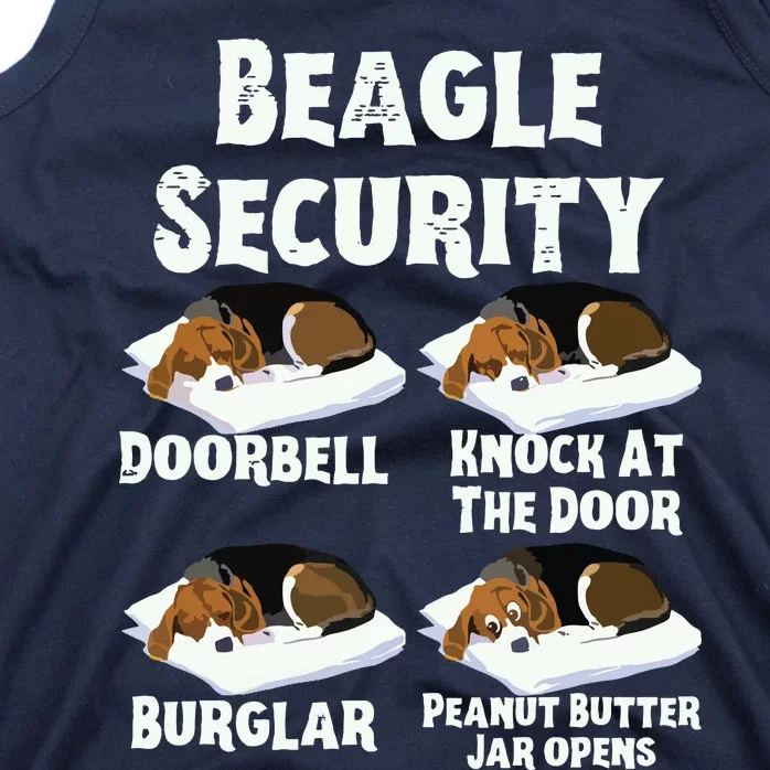 Funny Beagle Security Dog Lover Tank Top