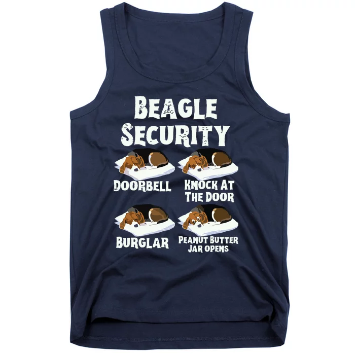 Funny Beagle Security Dog Lover Tank Top