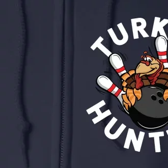 Funny Bowling Shirts For Turkey Hunters Full Zip Hoodie