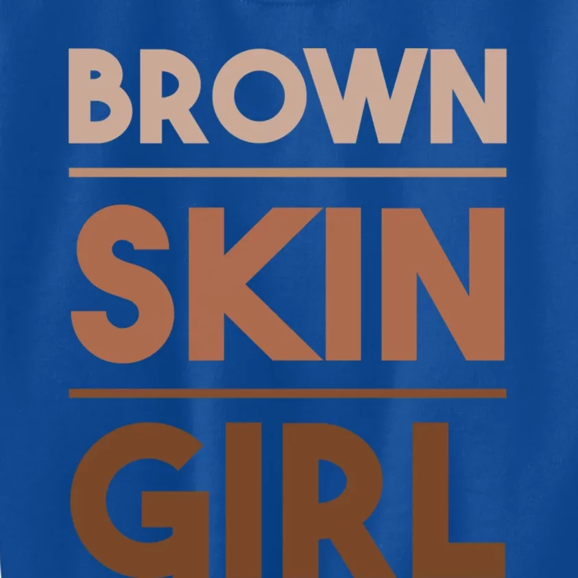 Funny Brown Skin Gift Melanin Queen Junenth Gift Kids Sweatshirt