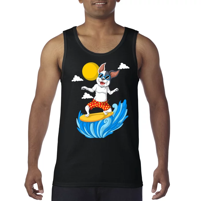 French Bulldog Surfing Tank Top