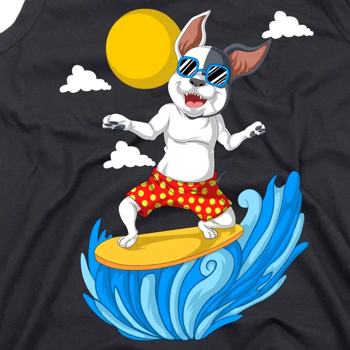 French Bulldog Surfing Tank Top