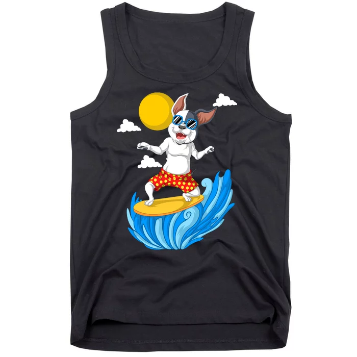 French Bulldog Surfing Tank Top